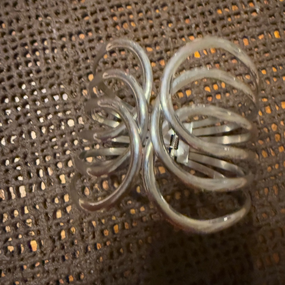 Silver Spiral Cuff Bracelet